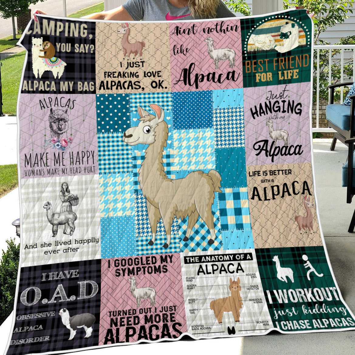 Alpaca Mixed Art Quilt