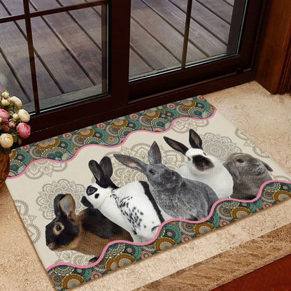 Doormat Vintage Mandala - Rabbit