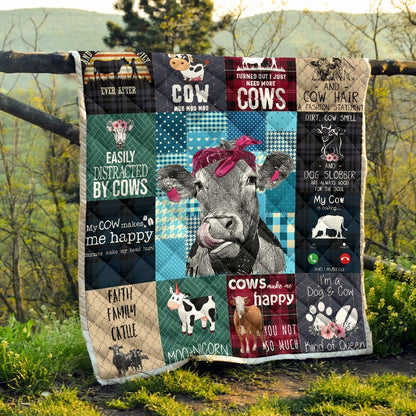 Cow Art Mixed Quilt