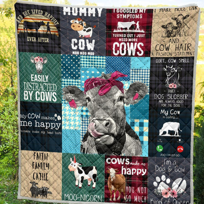 Cow Art Mixed Quilt