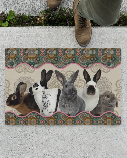 Doormat Vintage Mandala - Rabbit