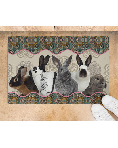 Doormat Vintage Mandala - Rabbit