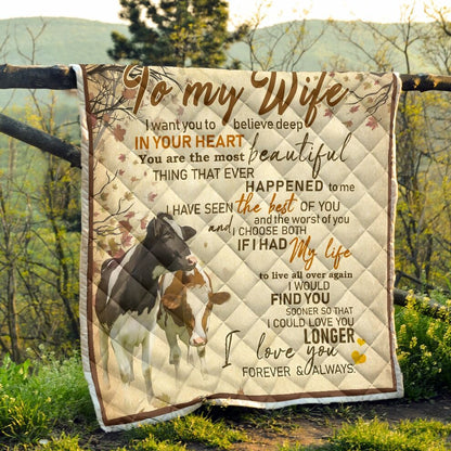 Quilt To My Wife - Cow